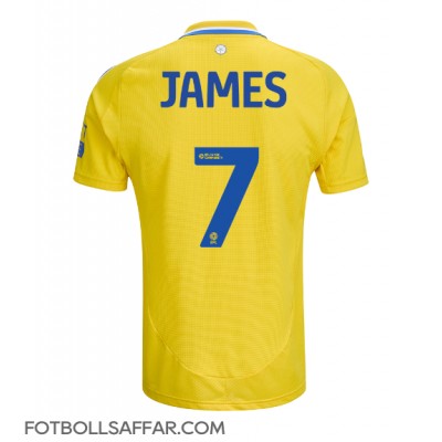 Leeds United Daniel James #7 Bortatröja 2024-25 Kortärmad Leeds United Daniel James #7 Bortatröja 2024-25 Kortärmad